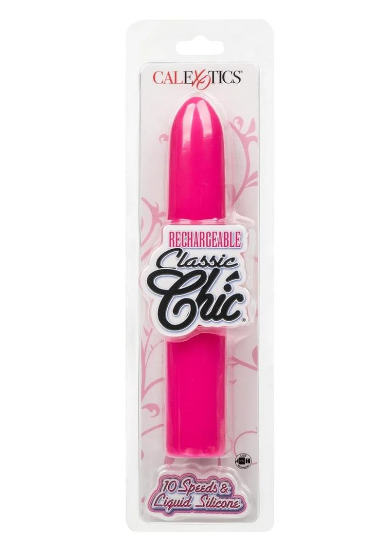 Rechargeable Classic Chic Standard Silicone Vibrator - Image 2