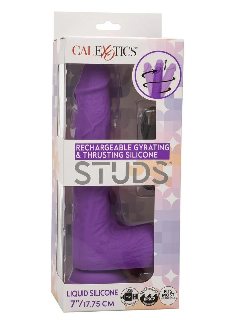 Rechargeable Gyrating and Thrusting Silicone Studs - Image 2