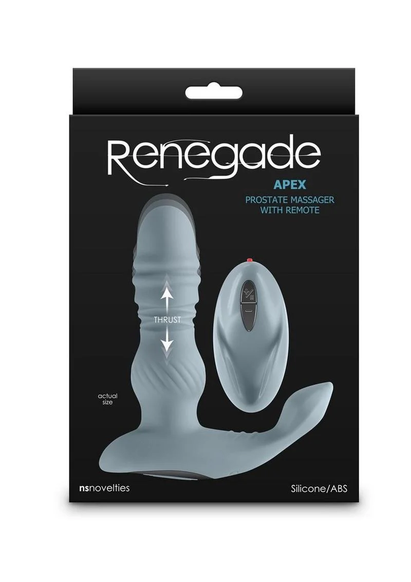 Renegade Apex Rechargeable Silicone Prostate Massager with Remote - Image 2