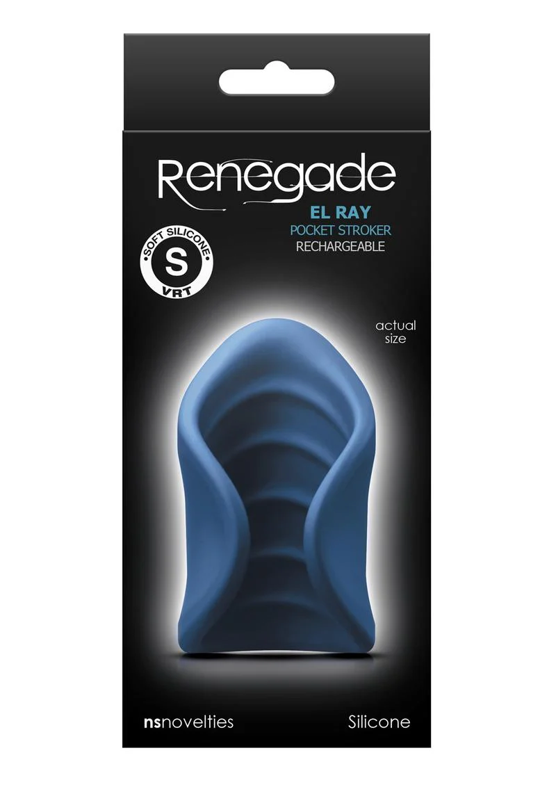 Renegade El Ray Rechargeable Silicone Vibrating Pocket Stroker - Image 2