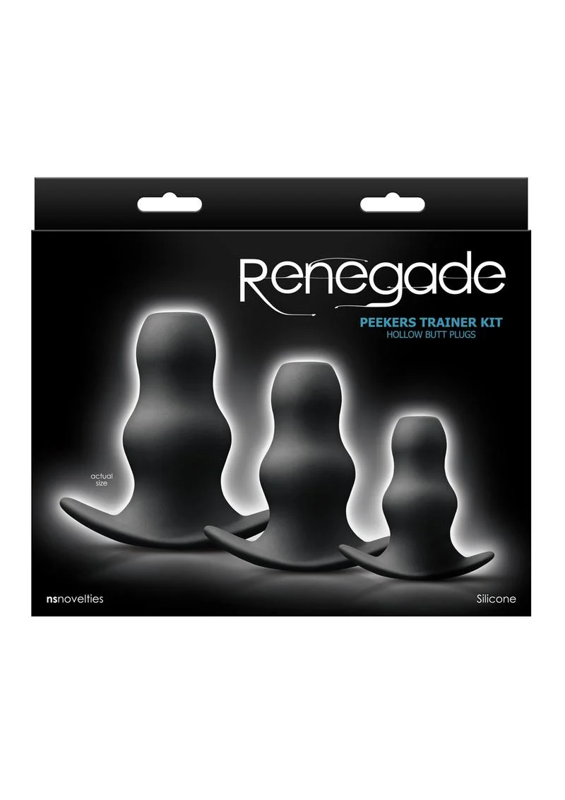 Renegade Peekers Trainer Silicone Hollow Butt Plugs Kit - Image 2