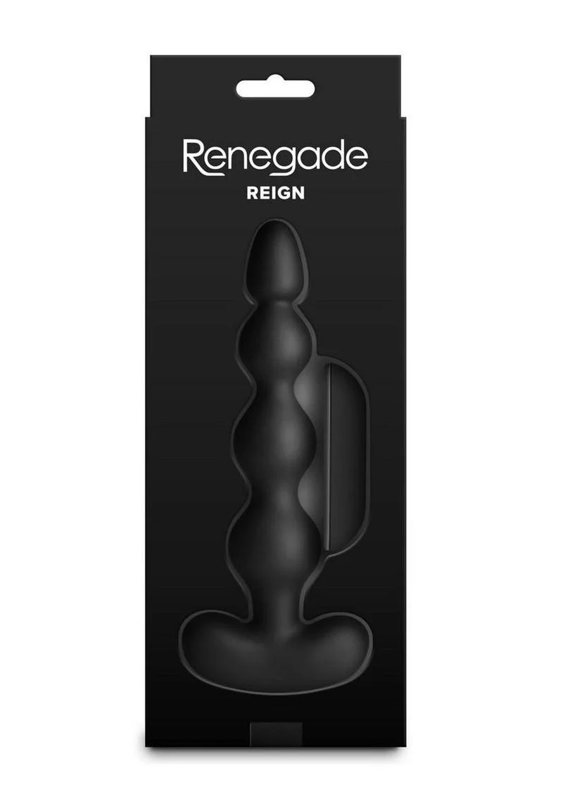 Renegade Reign Rechargeable Silicone Vibrating Anal Beads with Remote - Image 4
