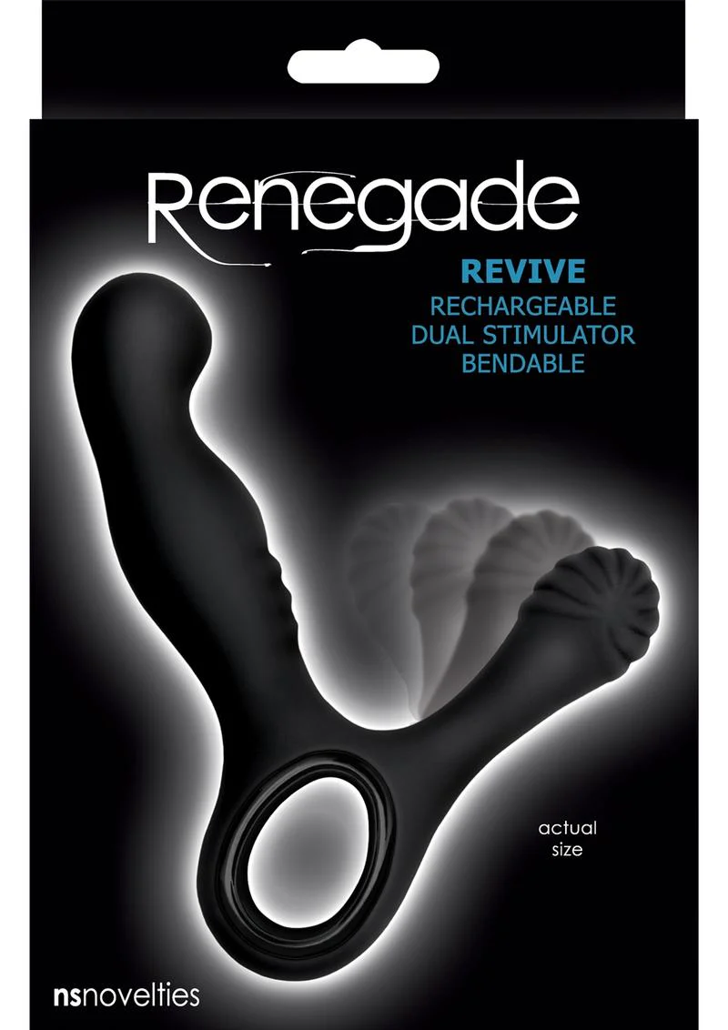 Renegade Revive Rechargeable Silicone Dual Stimulator Prostate Stimulator - Image 2