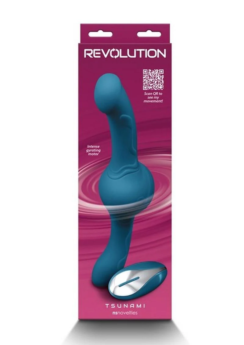 Revolution Tsunami Rechargeable Silicone Vibrator with Remote Control - Image 2