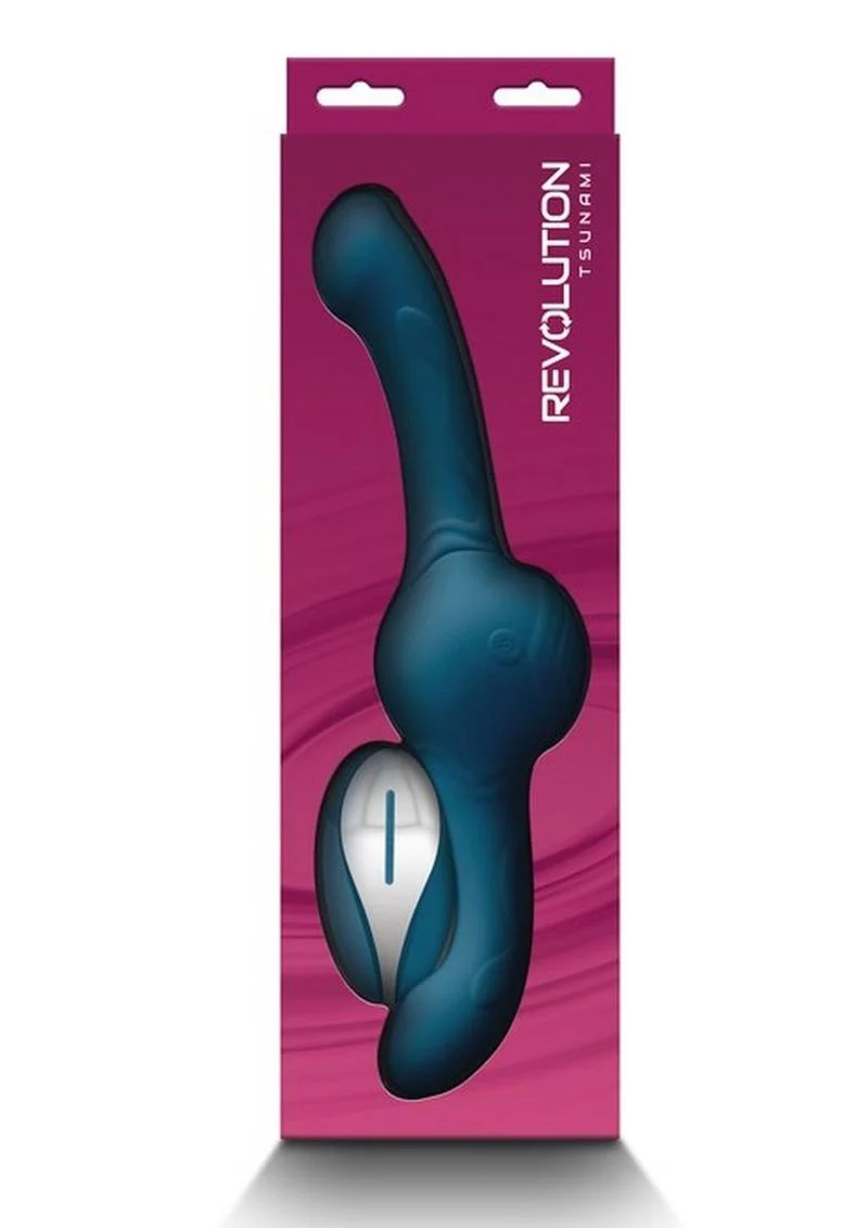 Revolution Tsunami Rechargeable Silicone Vibrator with Remote Control - Image 4