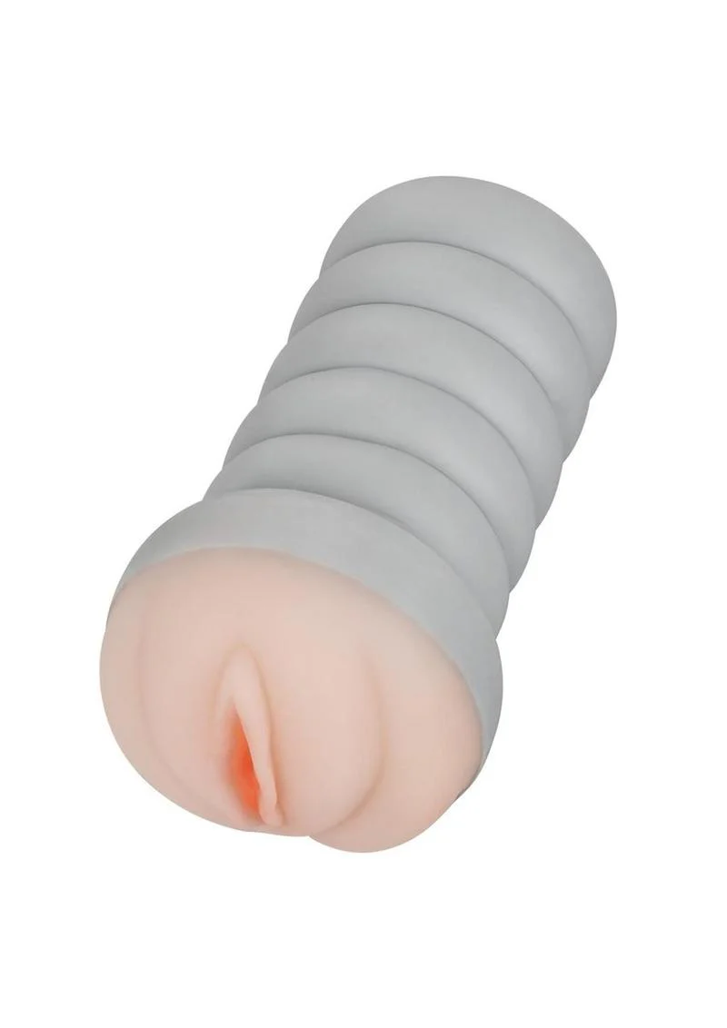 Ribbed Gripper Dual Density Textured Masturbator - Pussy - Image 3