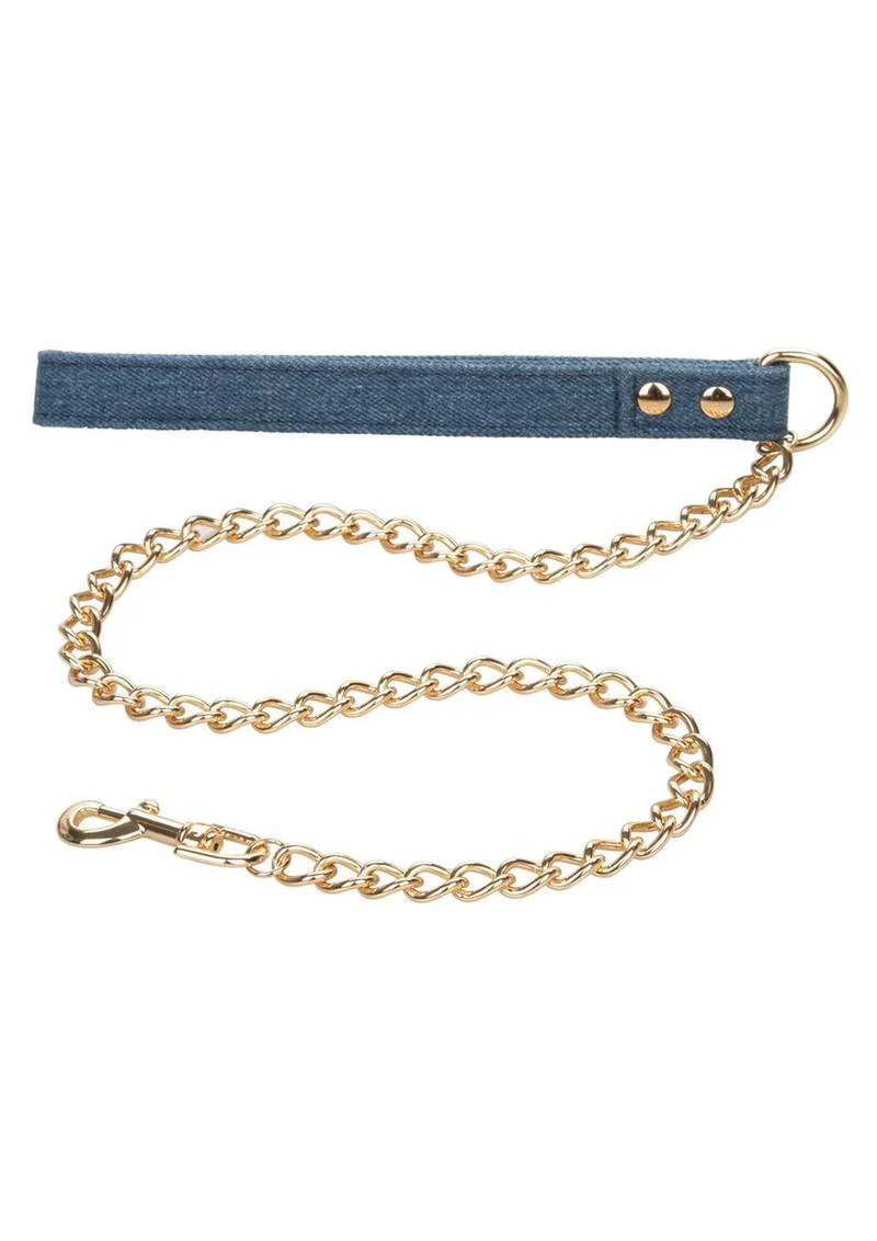 Ride 'Em Premium Denim Collection Collar with Leash - Image 4