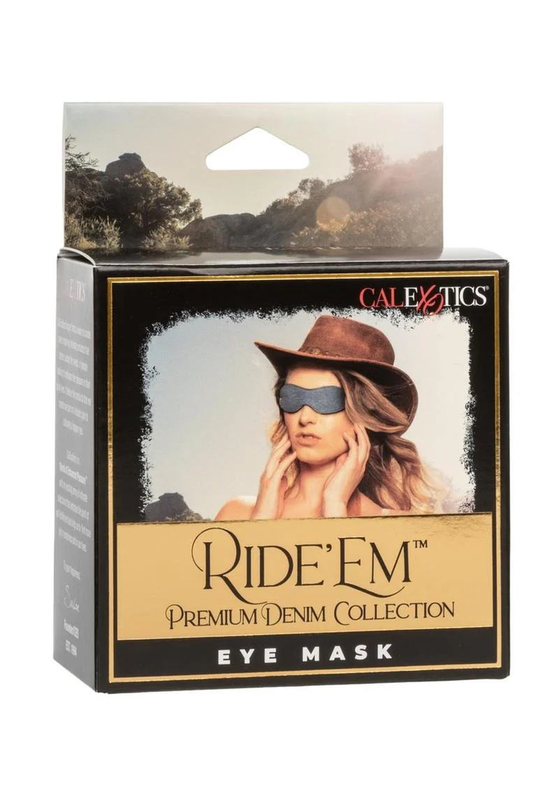 Ride 'Em Premium Denim Collection Eye Mask - Image 2
