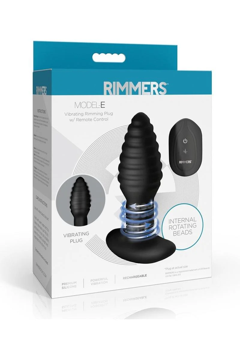 Rimmers Model-E Vibrating Rechargeable Silicone Rimming Plug with Remote Control - Image 2