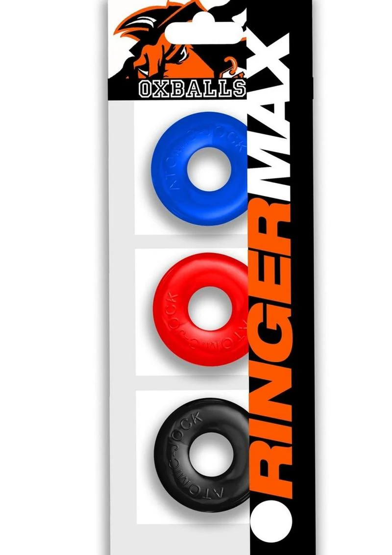 Ringer Max Cock Ring (3 Pack) - Assorted - Image 2