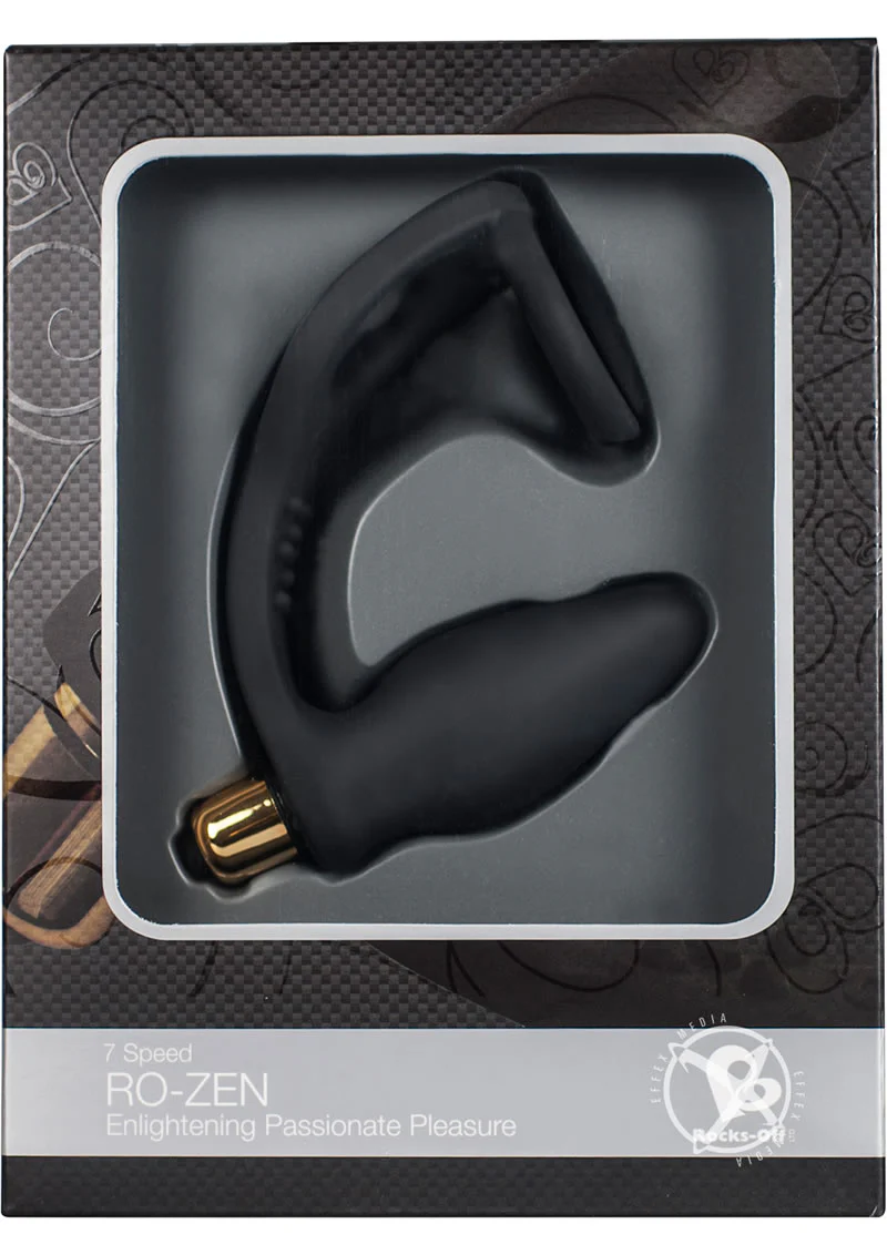 RO-Zen Vibrating Silicone Cock Ring with Butt Plug - Image 2
