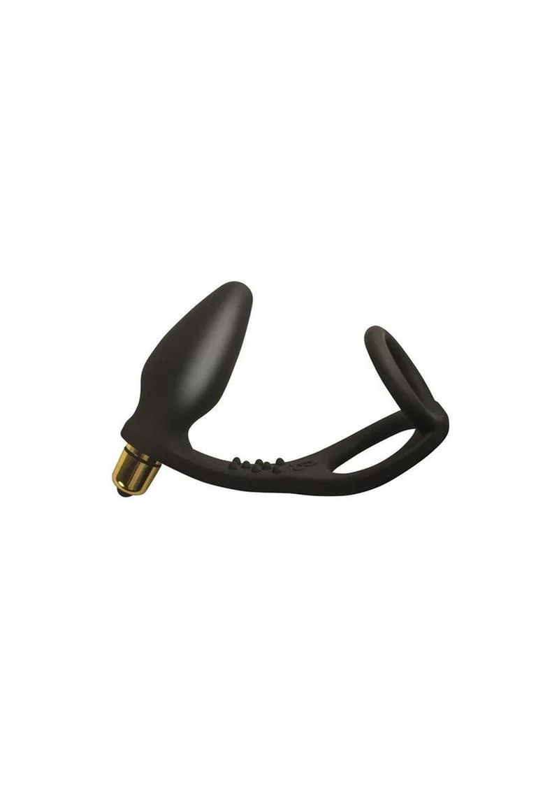 RO-Zen Vibrating Silicone Cock Ring with Butt Plug - Image 3