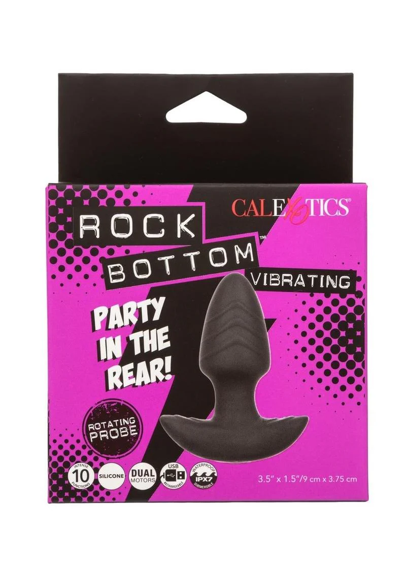 Rock Bottom Vibrating Rotating Probe Rechargeable Silicone Anal Vibrator - Image 2