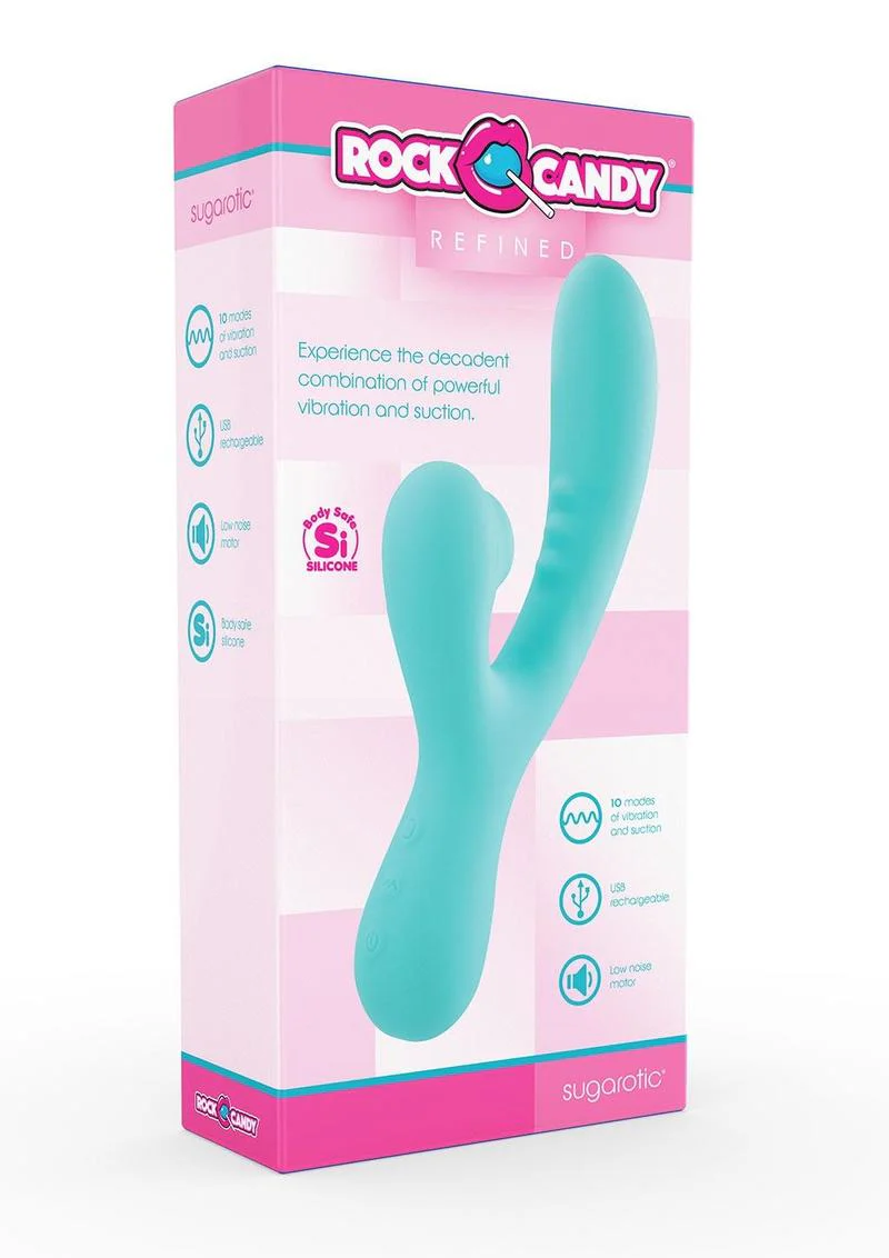 Rock Candy Refined Sugarotic Rechargeable Silicone Dual Stimulated Rabbit Vibrator - Image 2