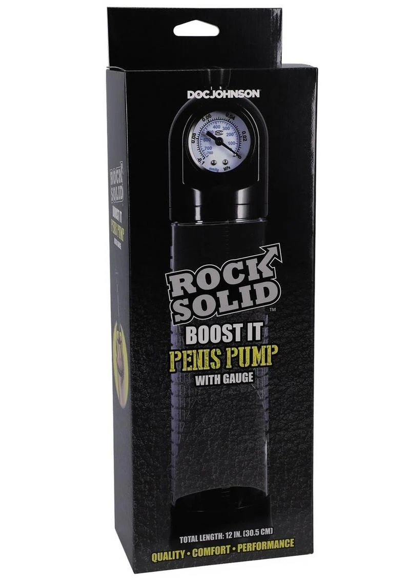 Rock Solid Boost It Penis Pump with Gauge - Image 2