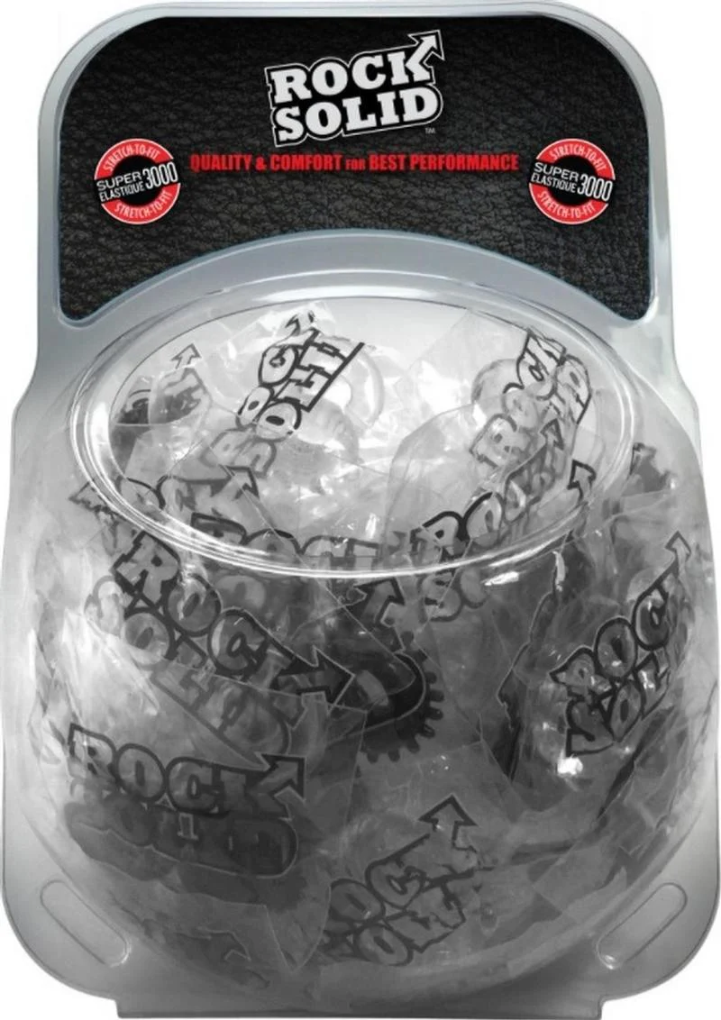 Rock Solid Cock Ring Set 2-Pack Clambowl (50 Piece) - Assorted