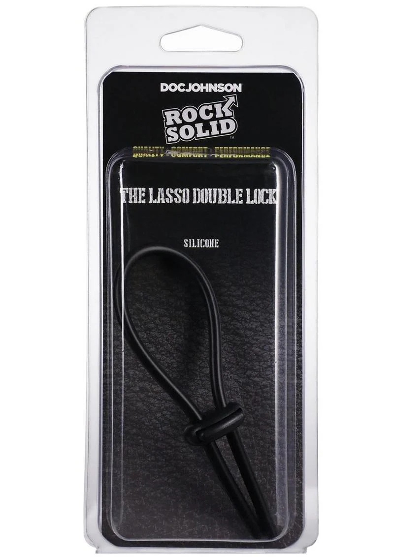Rock Solid Lasso Double Lock Adjustable Silicone Cock Ring - Image 3