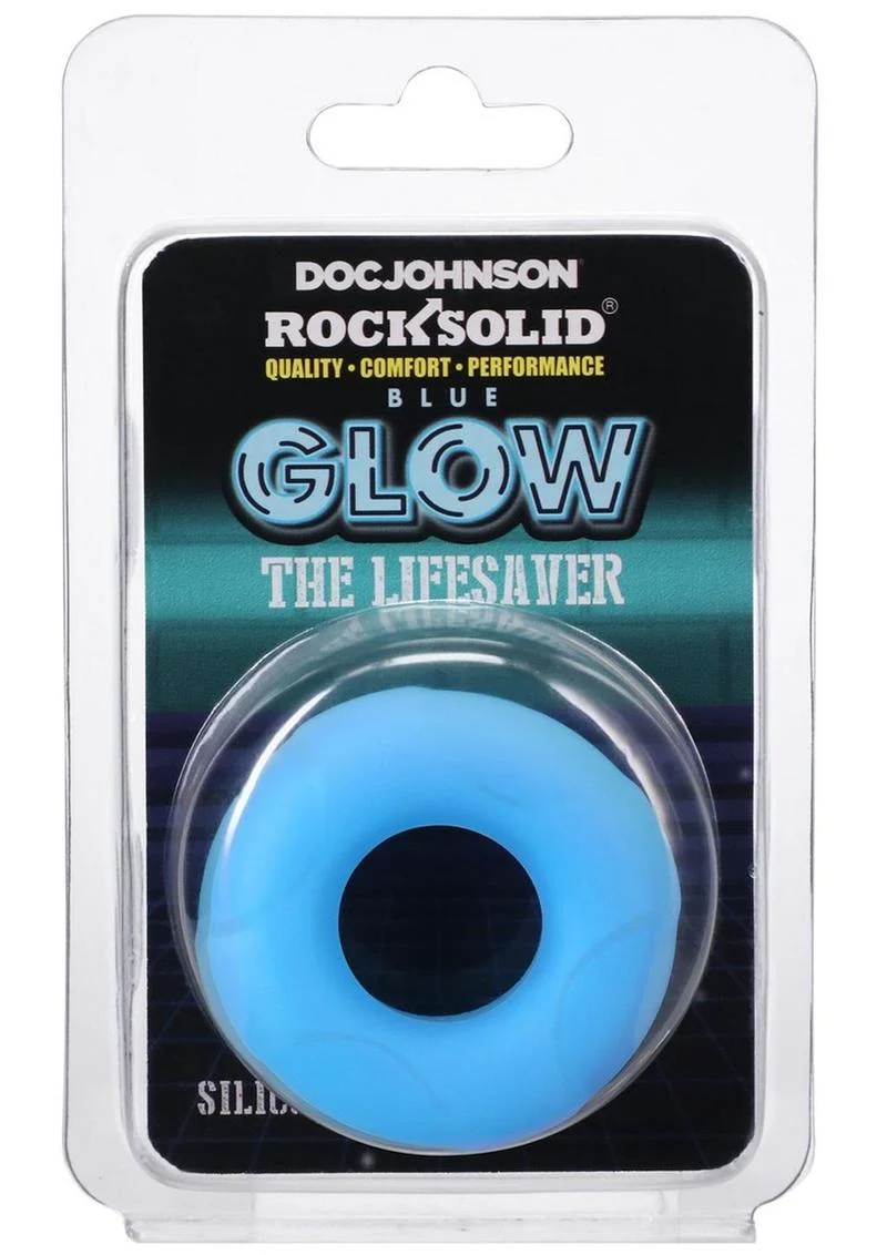 Rock Solid Lifesaver Glow In The Dark Silicone Cock Ring - Image 2