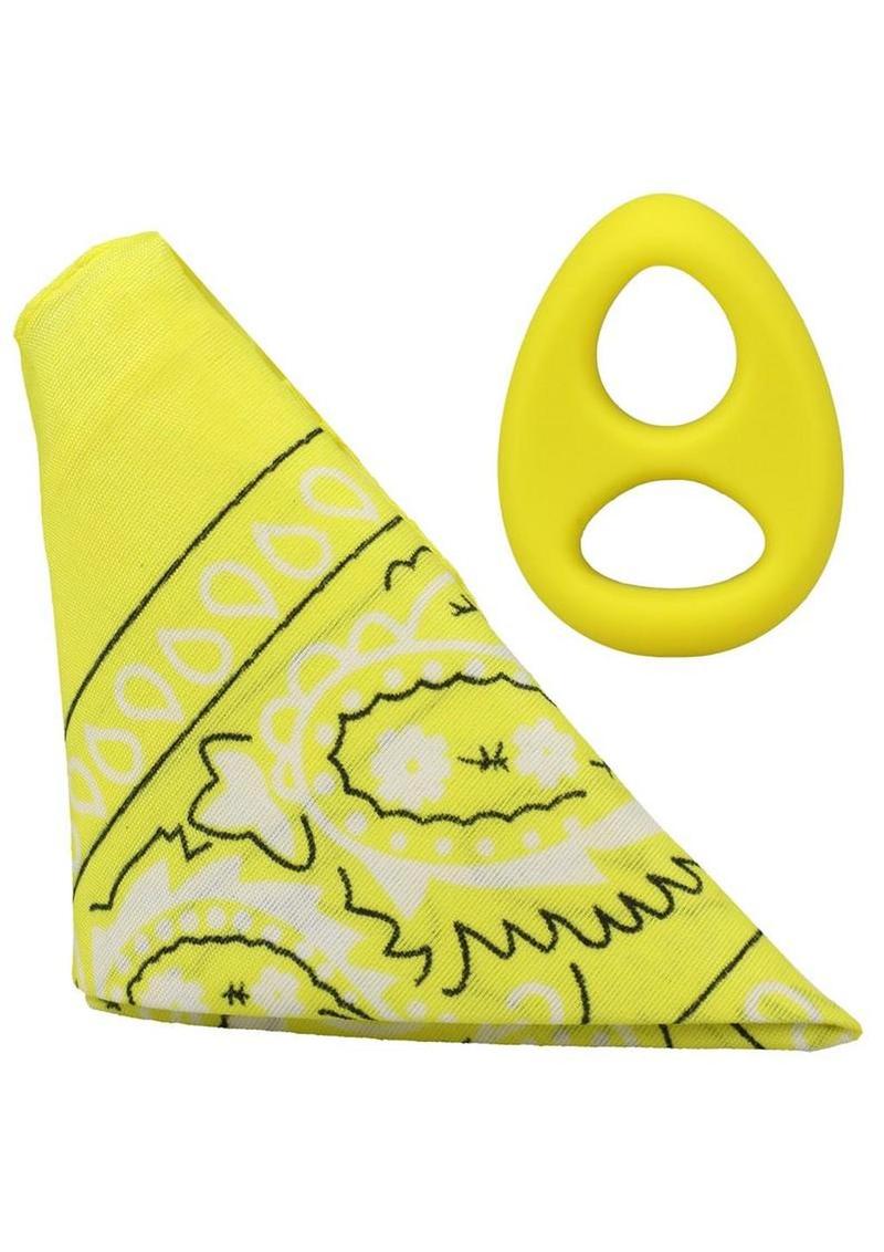 Rock Solid The Code Silicone Cock Ring with Bandana - Image 10
