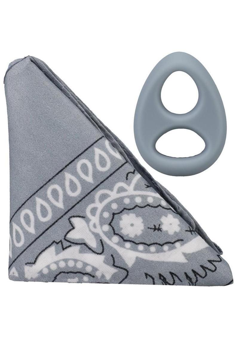 Rock Solid The Code Silicone Cock Ring with Bandana - Image 2
