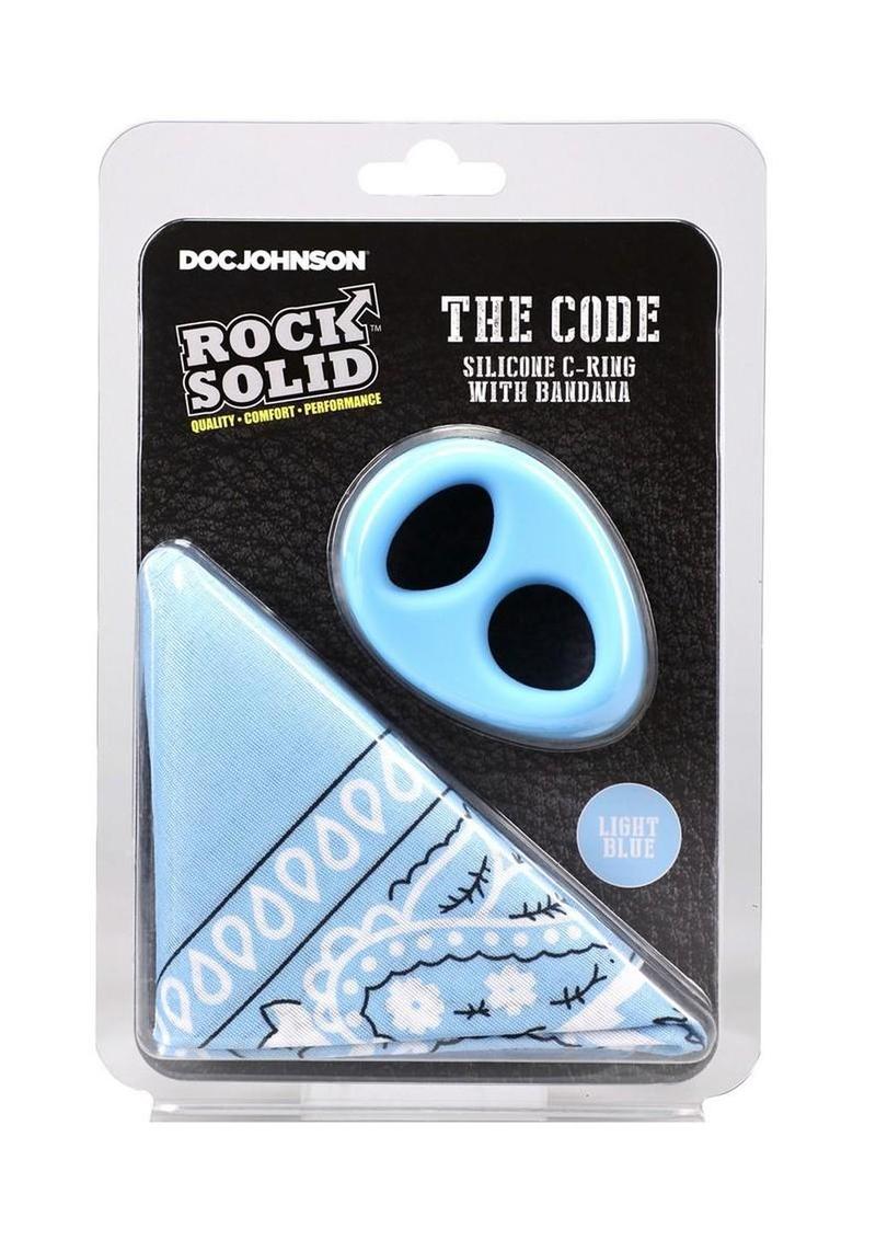 Rock Solid The Code Silicone Cock Ring with Bandana - Image 20