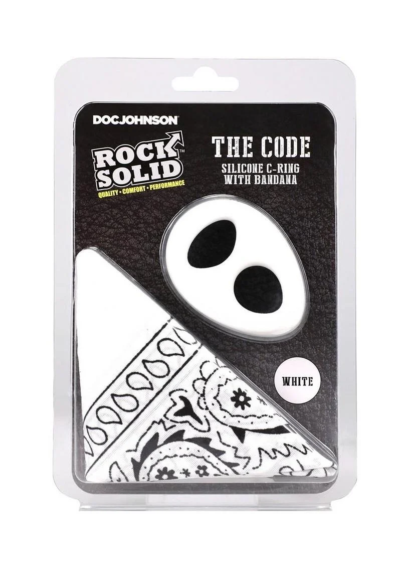 Rock Solid The Code Silicone Cock Ring with Bandana - Image 35