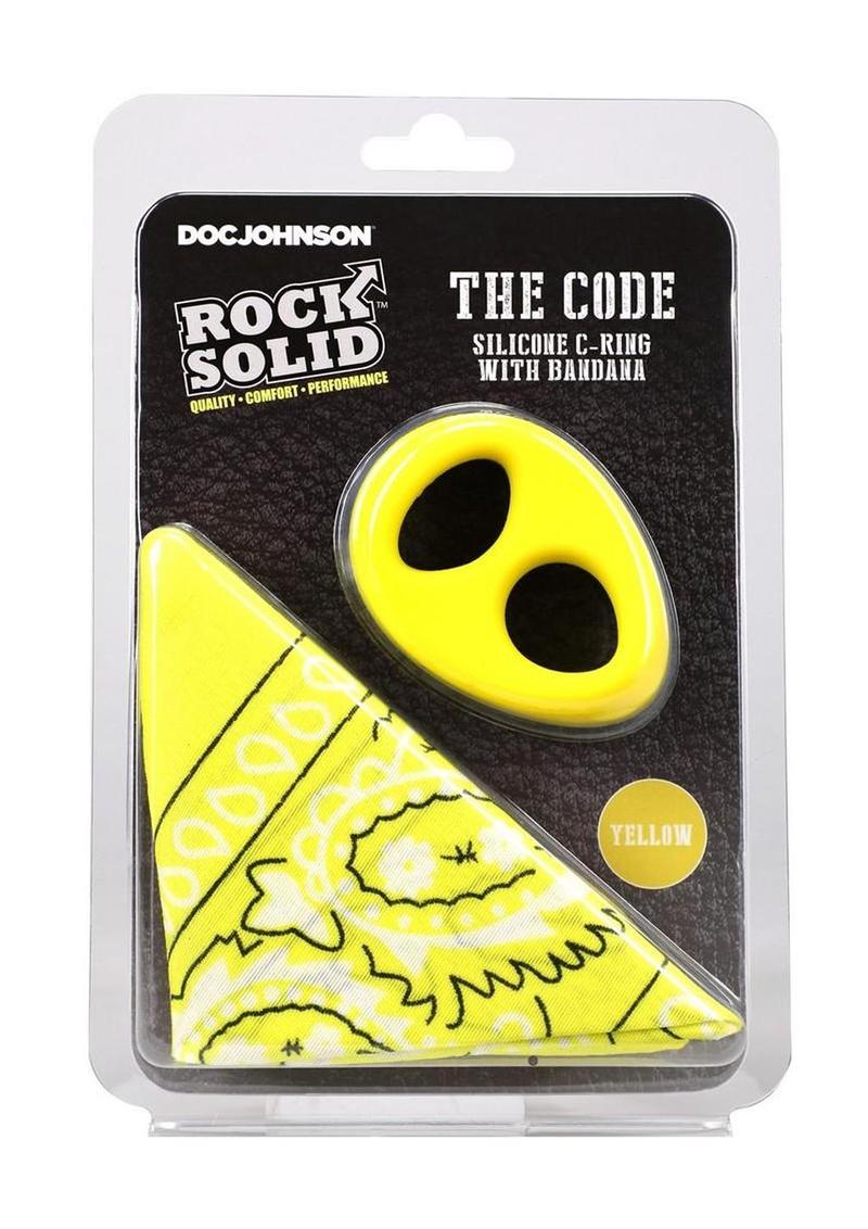 Rock Solid The Code Silicone Cock Ring with Bandana - Image 38