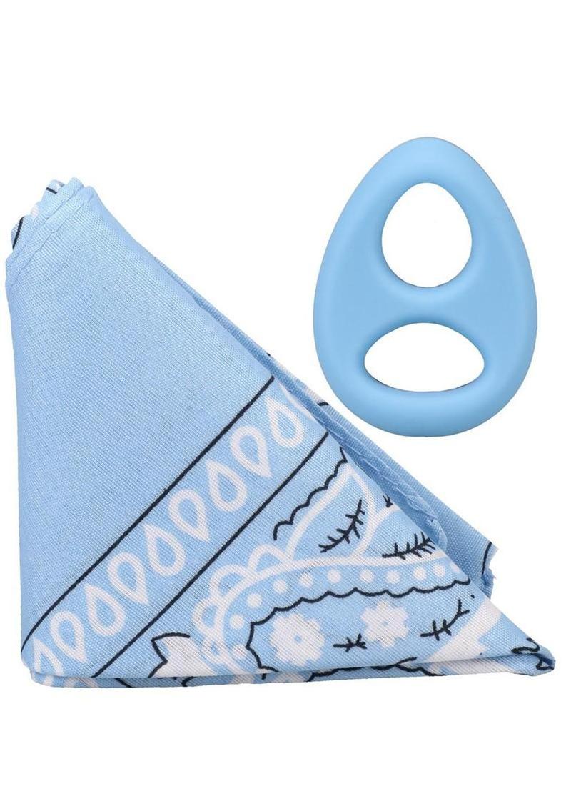Rock Solid The Code Silicone Cock Ring with Bandana - Image 4