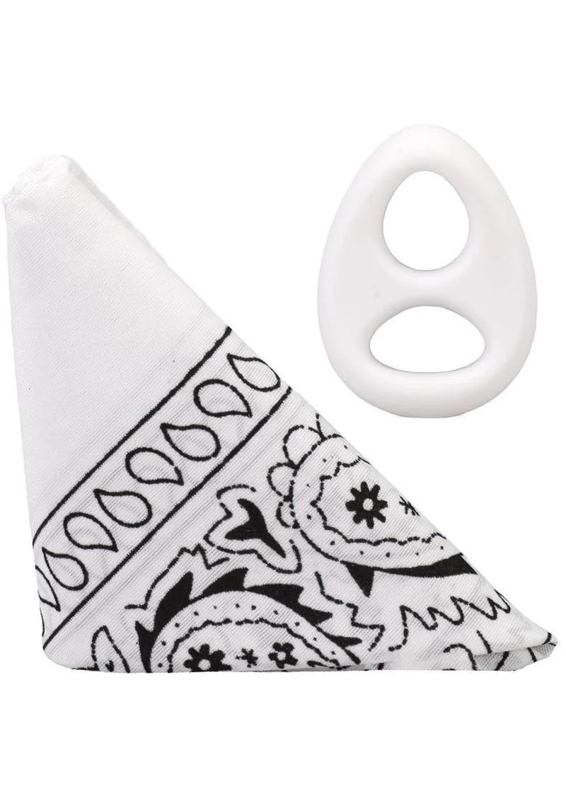 Rock Solid The Code Silicone Cock Ring with Bandana - Image 9