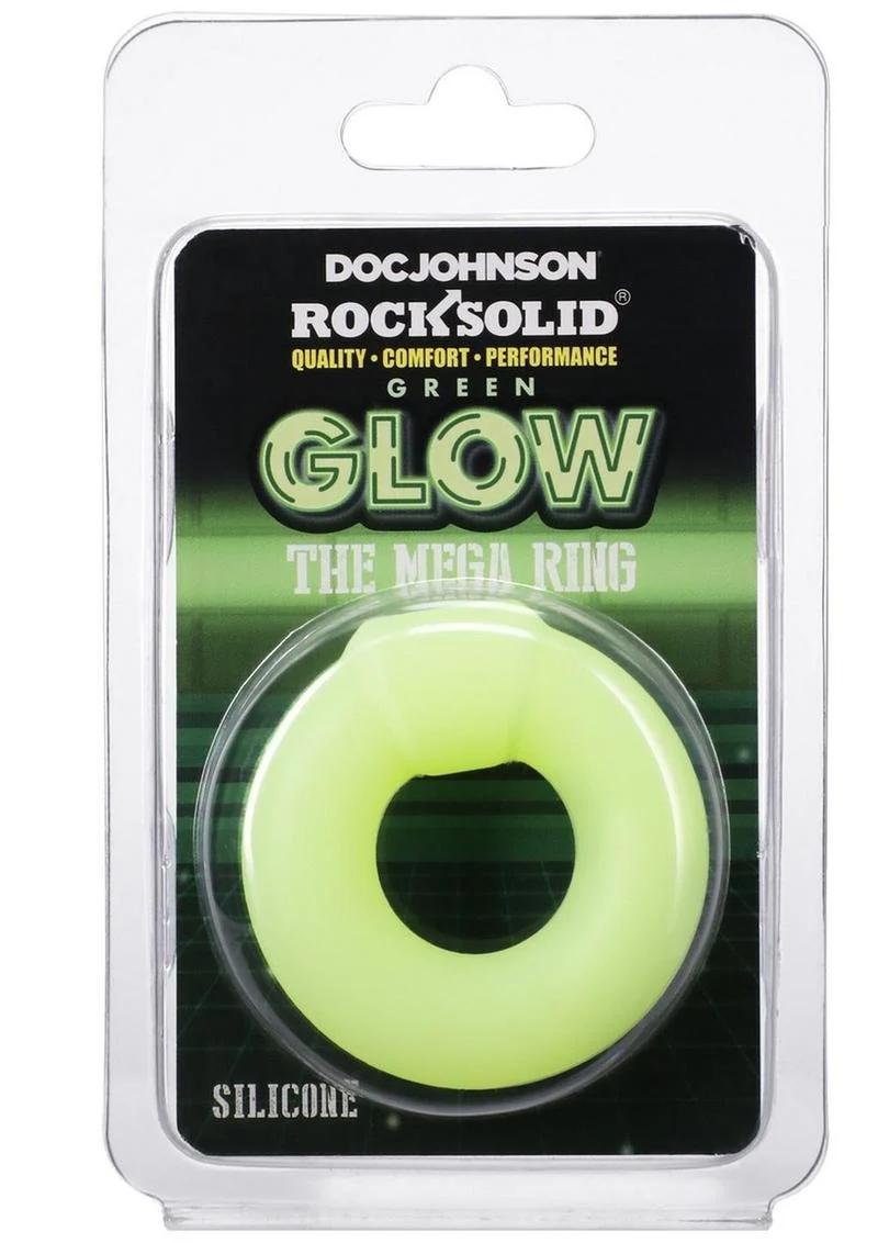 Rock Solid The Mega Ring Glow In The Dark Silicone Cock Ring - Image 6