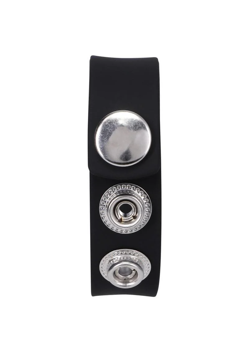 Rock Solid The Silicone 3-Snap Adjustable Cock Ring - Image 4