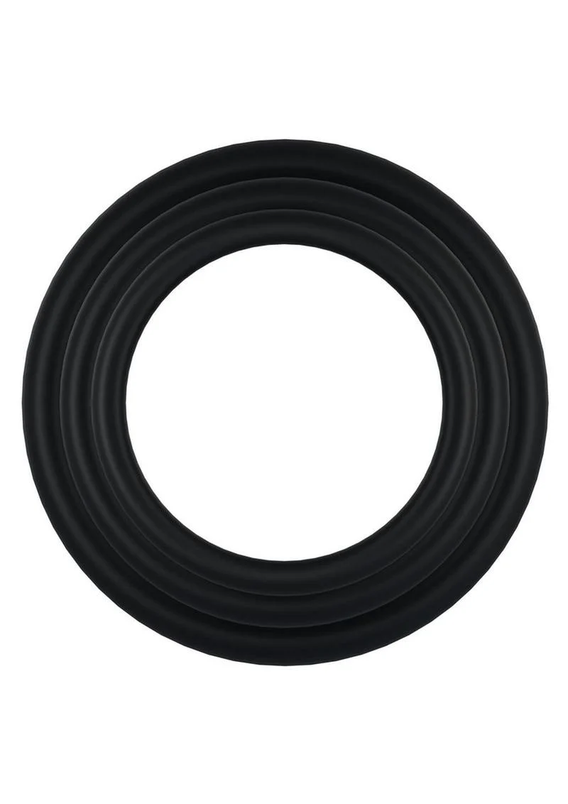 Rock Solid Tri-Pack Rubber Gasket Cock Ring