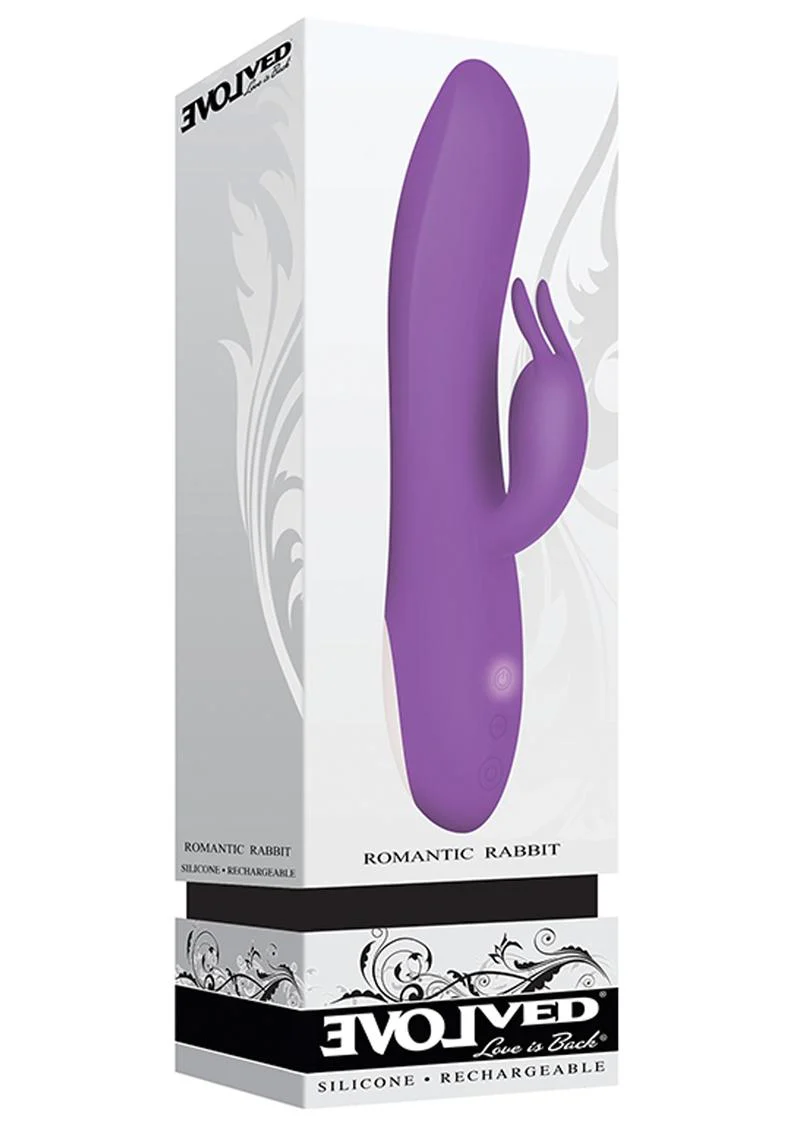 Romantic Rabbit Rechargeable Silicone Vibrator with Dual Motors - Image 2