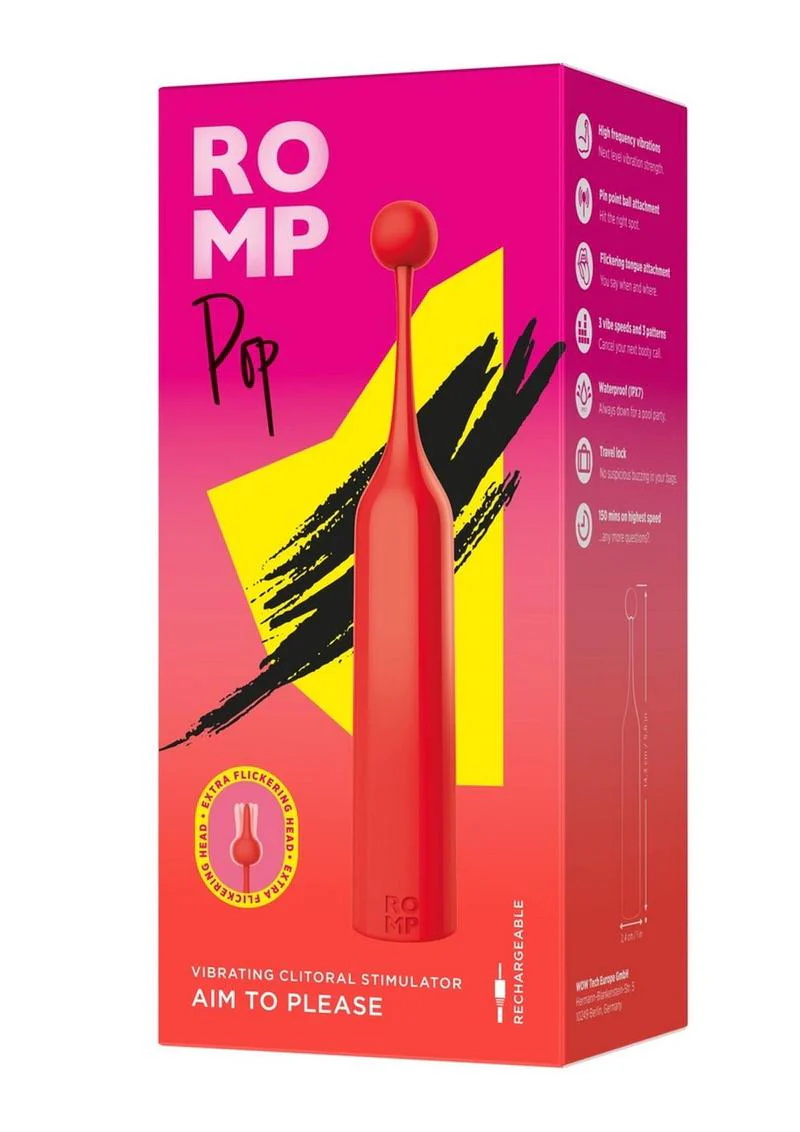 Romp Pop Rechargeable Silicone Clitoral Stimulator - Image 2