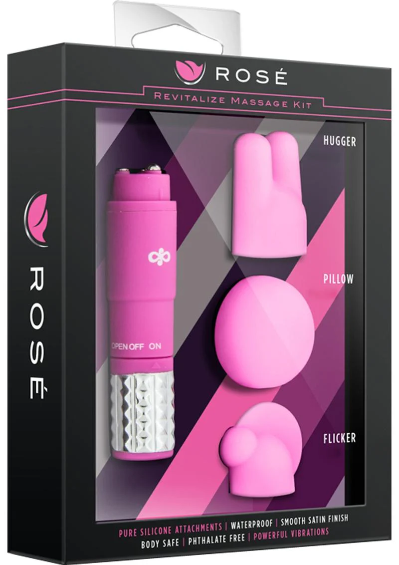 Rose Revitalize Massage Kit with Silicone Attachments - Image 10