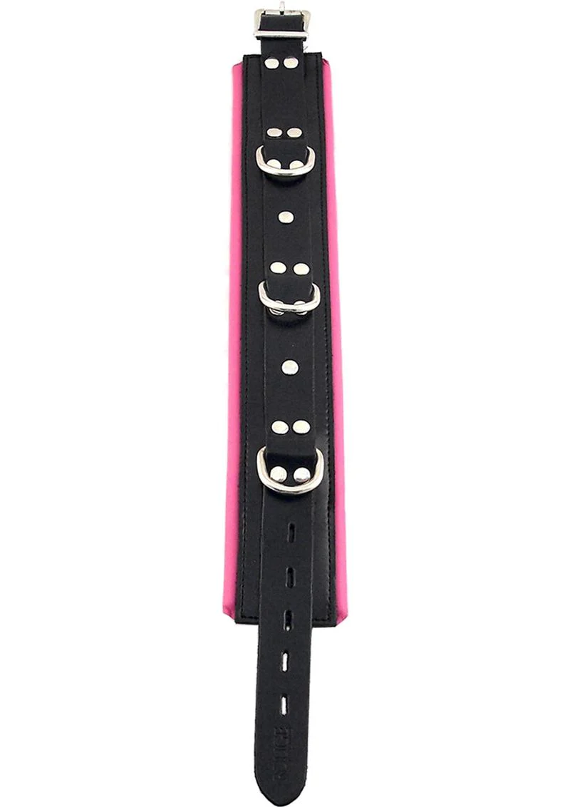 Rouge 3 D-Ring Padded Leather Adjustable Collar - Image 2