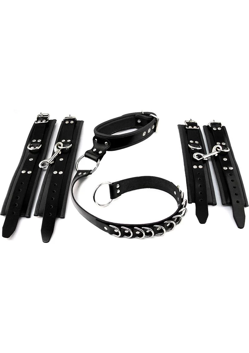 Rouge Leather Adjustable D Ring Hogtie