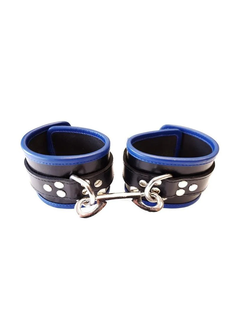 Rouge Leather Ankle Cuffs - Image 2