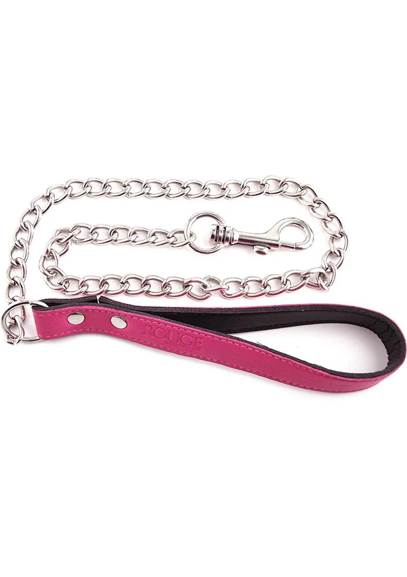 Rouge Leather Lead Chain - Image 3
