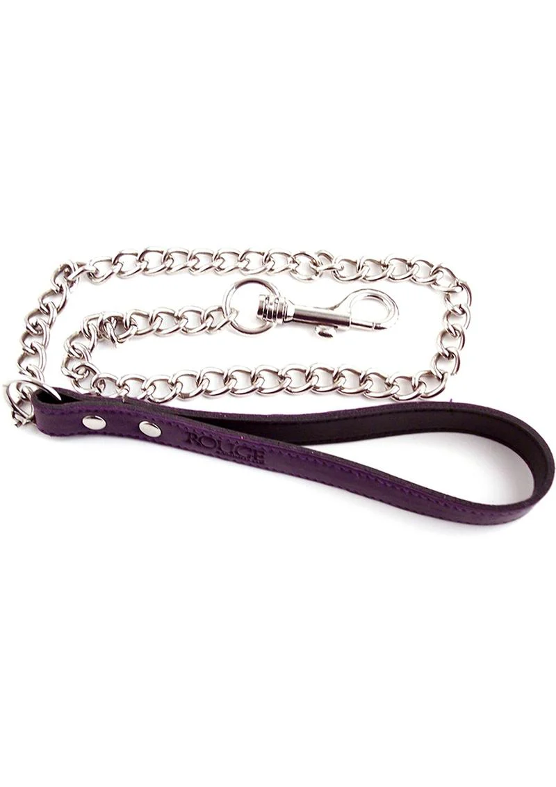 Rouge Leather Lead Chain - Image 4
