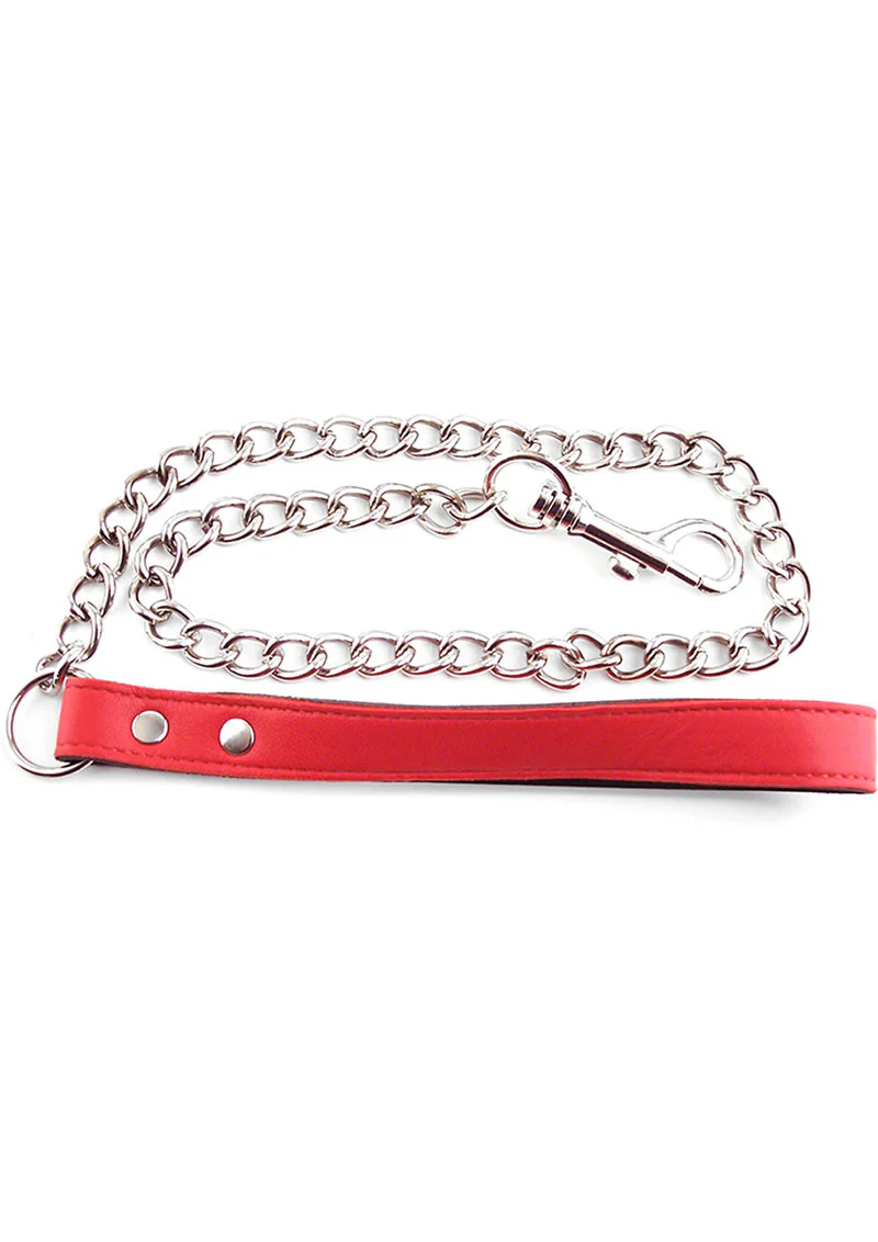 Rouge Leather Lead Chain - Image 5
