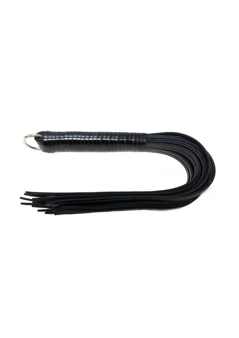 Rouge Leather Spiral Flogger - Image 2