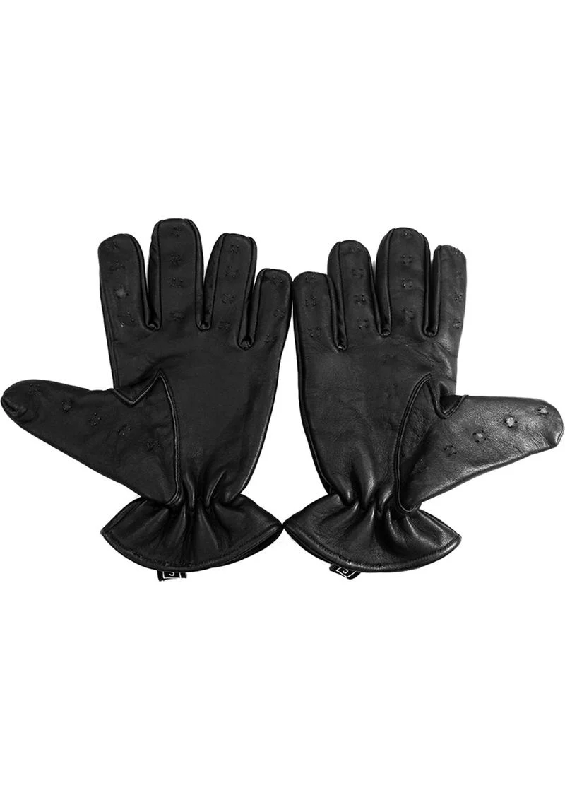 Rouge Leather Vampire Gloves - Image 2