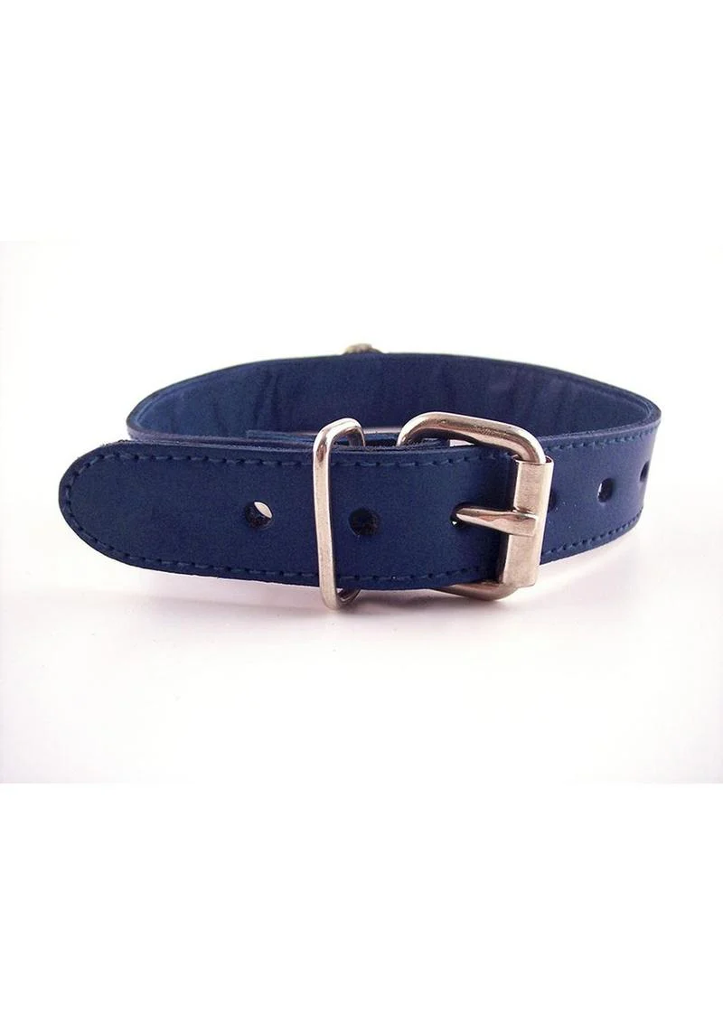 Rouge O Ring Studded Adjustable Leather Collar - Image 8