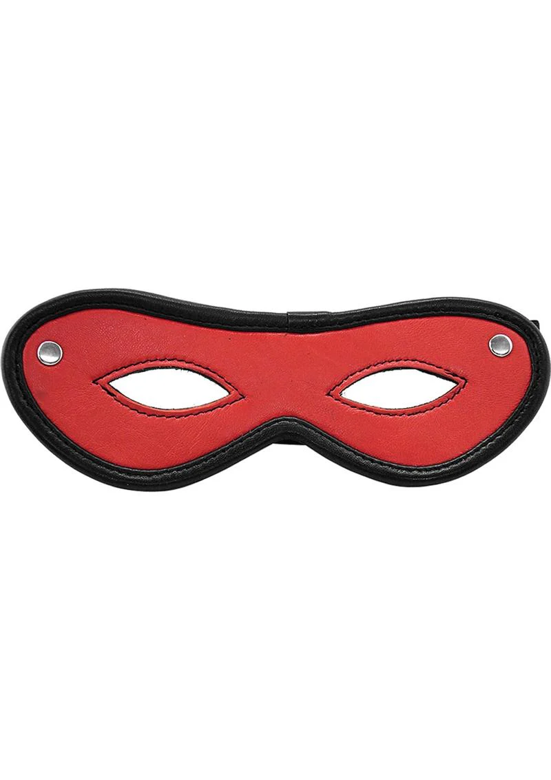 Rouge Open Eye Mask Leather Or Suede - Image 2
