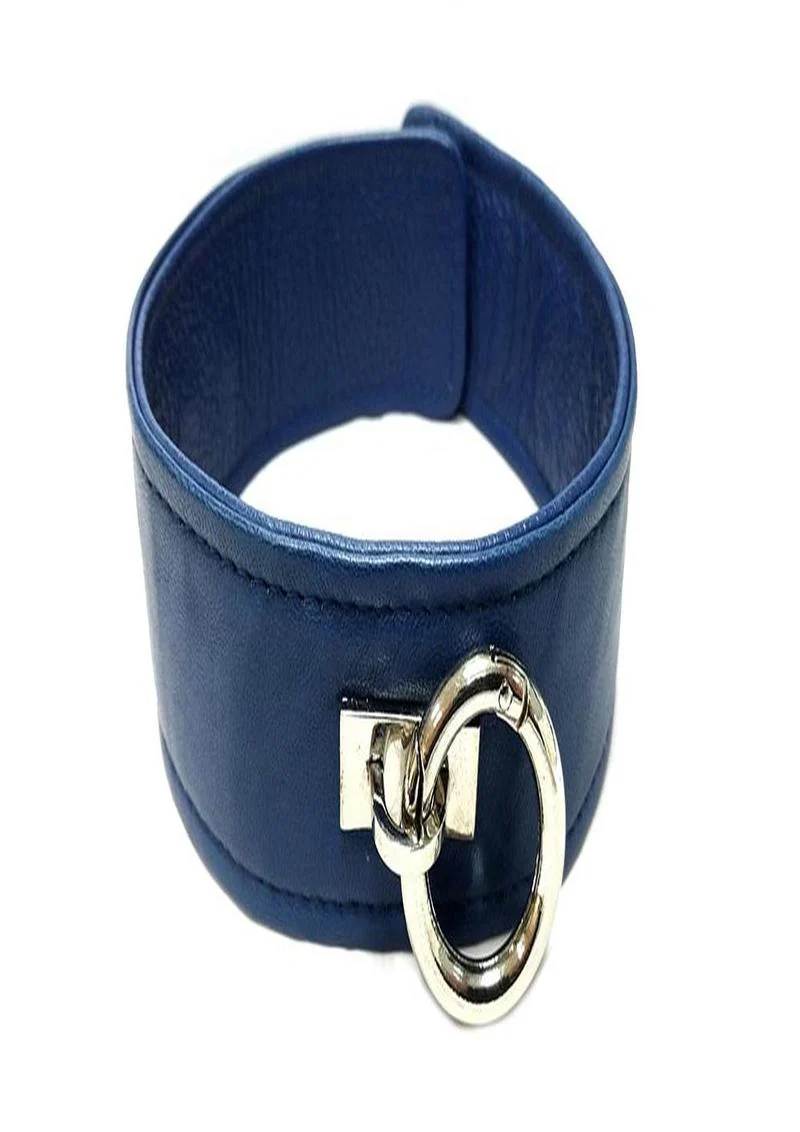 Rouge Plain Leather Adjustable Collar 1 Ring - Image 9