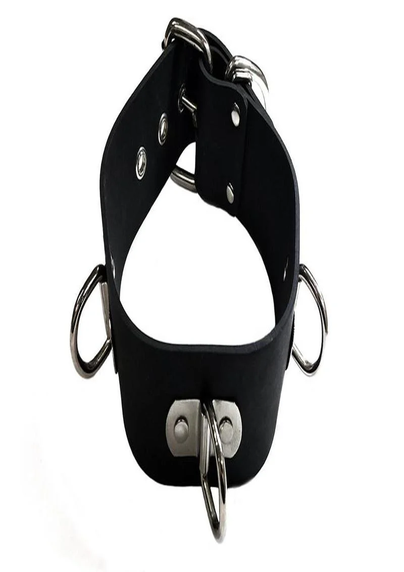 Rouge Rubber Adjustable 3 D-Ring Coller - Image 4
