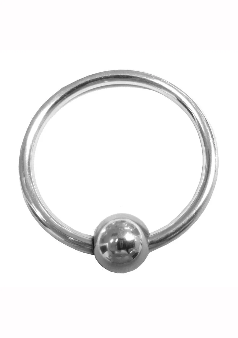 Rouge Stainless Steel Glans Ring with Ball Cock Ring