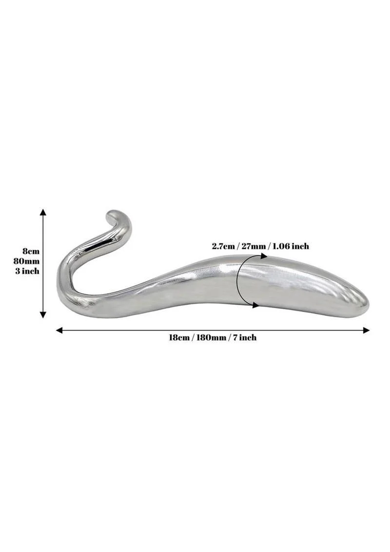 Rouge Stainless Steel Hollow Curved Wand - Image 4