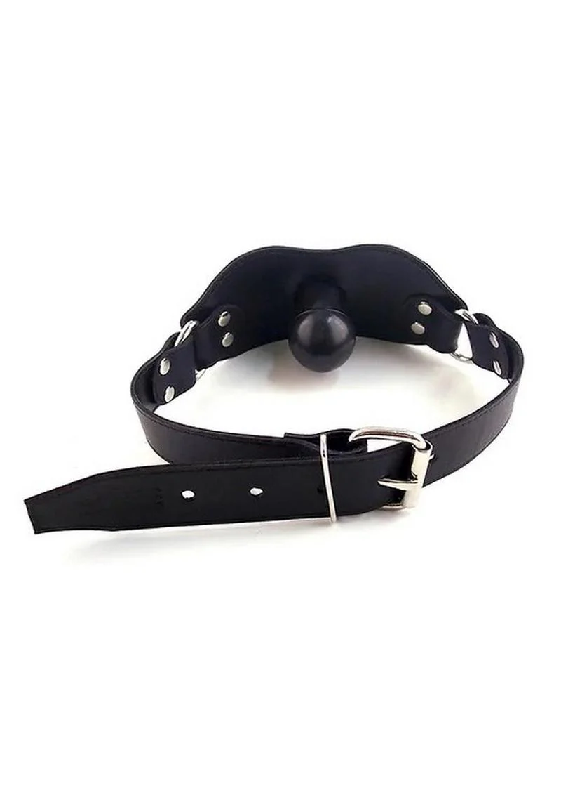 Rouge Strap-On Leather Gag with Dong